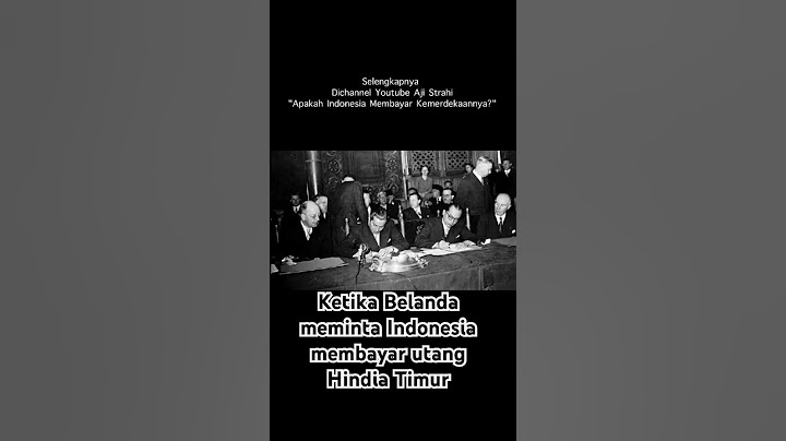 Ketika Belanda Meminta Indonesia Membayar Hutang Hindia Timur #sejarahindonesia #indonesiabelanda