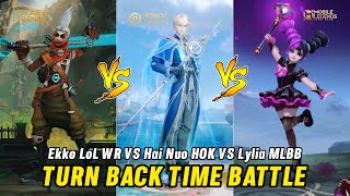 Lylia VS Heino VS Ekko Hero Skill Effect Comparison Ultra HD MLBB VS LOL WR VS HOK