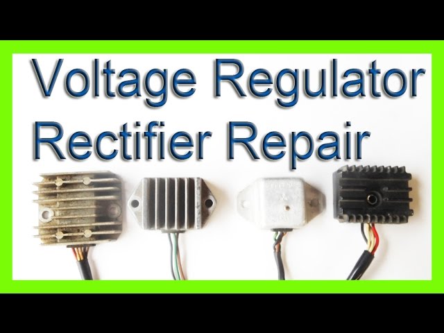 How To Repair A Voltage Rectifier, Voltage Regulator 4 Pin Rectifier Wiring Diagram Pdf