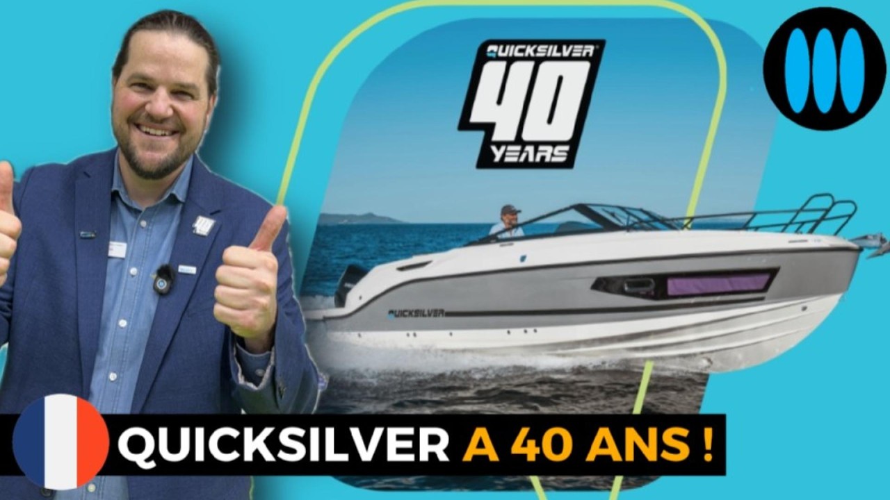 QUICKSILVER fête ses 40 ans, 40 ans de bateaux familiaux accessibles, polyvalents et simples !