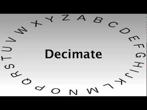 SAT Vocabulary Words and Definitions — Decimate
