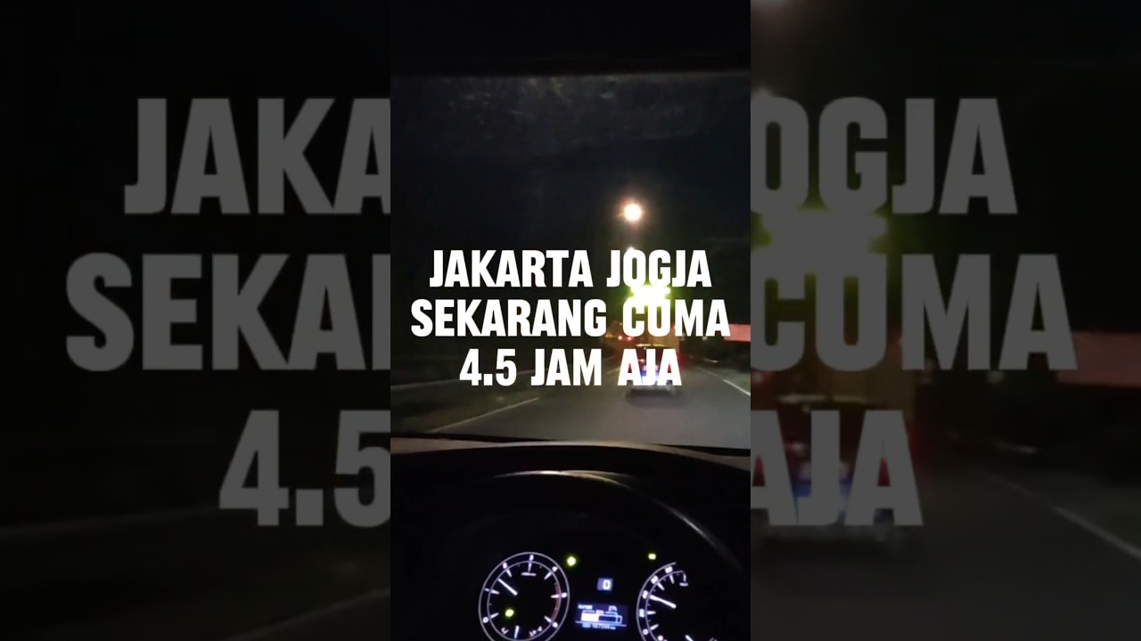 Jakarta ke Yogyakarta via Tol Trans Jawa HANYA 4.5 Jam! Full Vlog & Panduan Rute 2025.