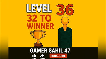 Stack Ball Level 32 to 36 WINNER 🏆 | Smooth & Satisfying Gameplay | Gamer Sahil 47 #games #ballgame 