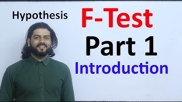 F Test part 1 Introduction Hypothesis Set Up formula Discussion MBS first Semester Statistics