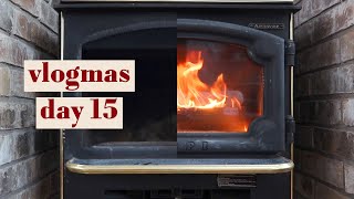 How I build a fire that lasts all day. [vlogmas - day 15] by stacyvlogs 9,115 views 3 years ago 9 minutes, 28 seconds