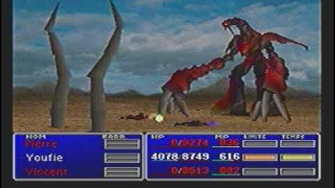 FF7 - Ruby Weapon defeated by a single frog without Materia or 7777 strat (Part 6/6)