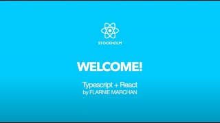 TypeScript and React - Introduction by Flarnie Marchan
