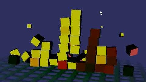 OpenSceneGraph & PhysX demo scene