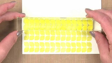 All About Stamping - Creating Backgrounds with Stamps & Inks: Line up Border Stamps