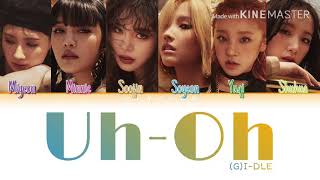 (G)I-DLE ((여자)아이들)- ‘Uh-Oh’ [Colour Coded Lyrics- HAN/ROM/ENG/가사]