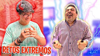 RETOS EXTREMOS CON MI PAPA! *lo electrocute*