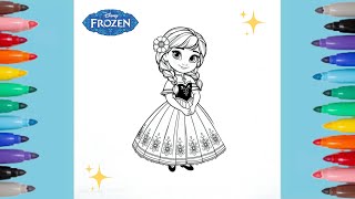Princess Anna Coloring Pages | Frozen 💙 screenshot 4