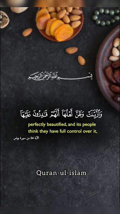 Beautiful Quran Recitation |Surah Yunus Ayat 24 |Soothing Voice|Peaceful Recitation