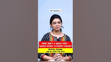 UPSC Isn’t a Mock Test – Make Every Attempt Count! | AIR 26 UPSC CSE 2023