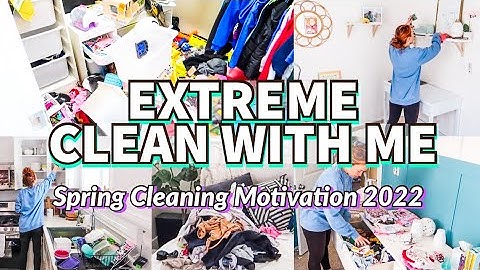 ALL DAY CLEAN WITH ME 2022 | HUGE MESS SPRING CLEANING MOTIVATION | EXTREME MOM LIFE CLEAN WITH ME