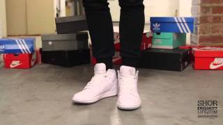 Air Jordan 1 Mid White - White On-feet Video at Exlcucity