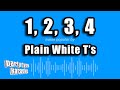 Plain white ts  1 2 3 4 karaoke version