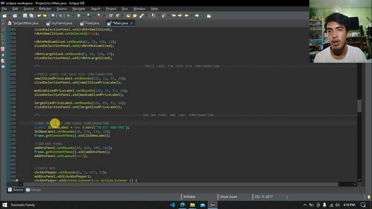 OOP - Designing Pizza Ordering System using Java Swing Application ...