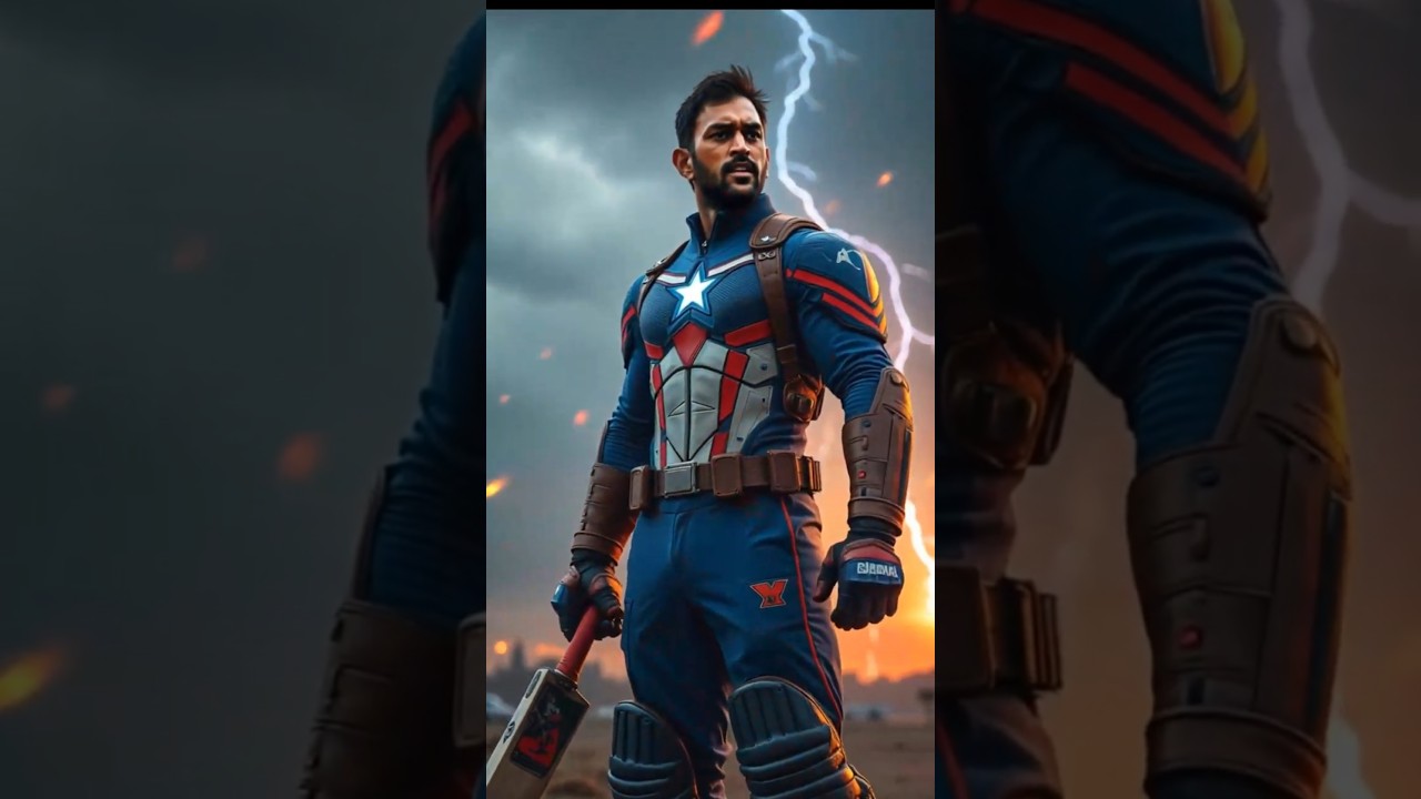 MS Dhoni As Captain America ! 