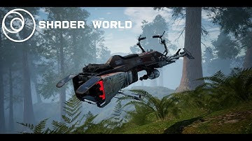 Shader World Demo : SpeederBike 350km/h Infinite Procedural Forest | Download
