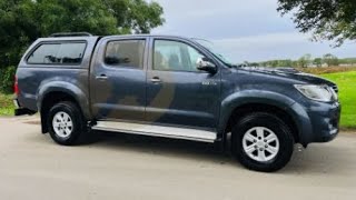 TOYOTA HILUX 2.5 D-4D HL3 (12 REG) FULL STAMPED HISTORY (AC) ELECTRIC PACK - FITTED CANOPY (NO VAT)