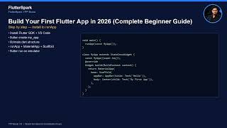 Build Your First Flutter App in 2026 (Complete Beginner Guide)