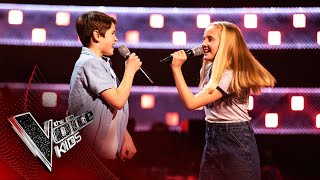 Summer & Lucca Perform 'It Takes Two' | Blind Auditions | The Voice Kids UK 2020
