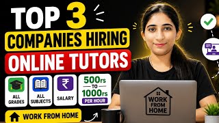 TOP 3 Edtech TEACHING jobs Work From Home