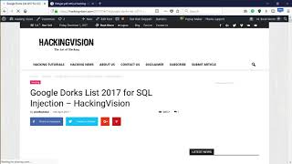 Hacking with Google | Find SQL Vulnerabilities using Google Dorks | Greyhacks
