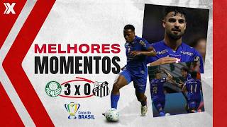 PALMEIRAS 3 X 0 SANTOS | MELHORES MOMENTOS - COPA DO BRASIL