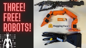 3 free projects! Free designs for low-cost humanoid robots.