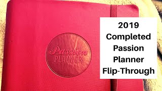 Completed 2019 Passion Planner Flip-Through