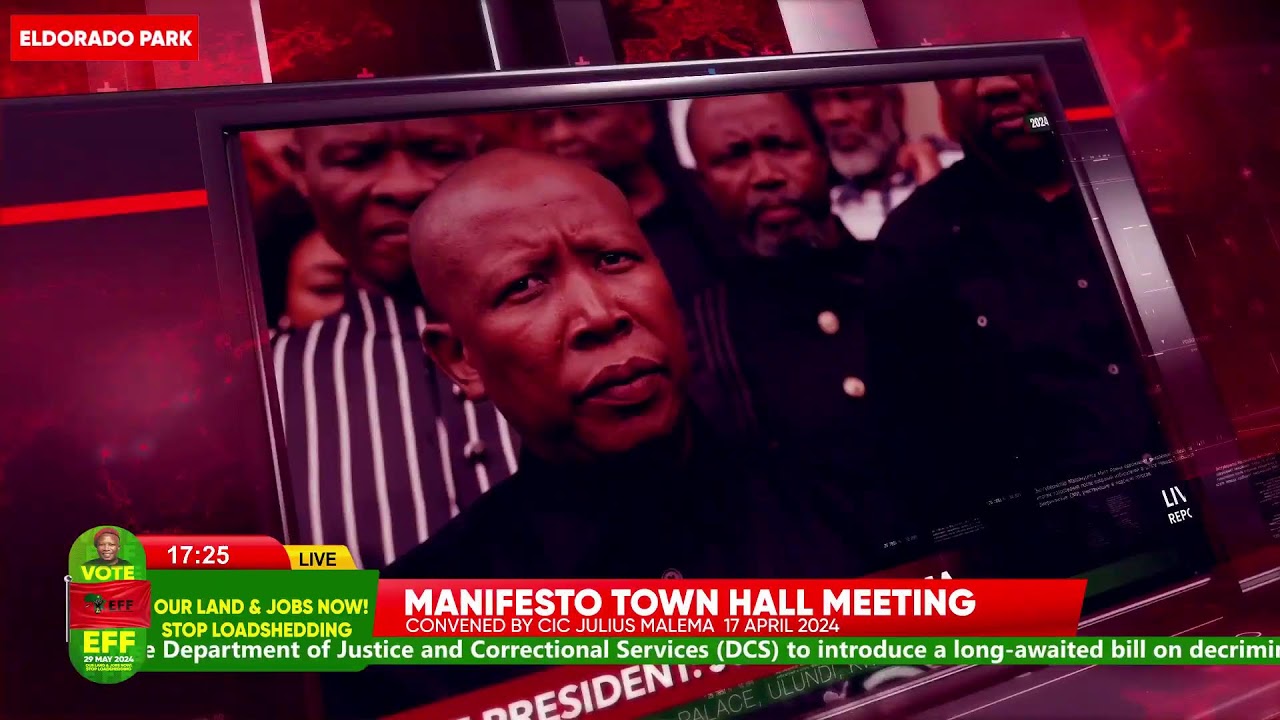 CIC Julius Malema Addresses EFF Town Hall Meeting Eldorado Park