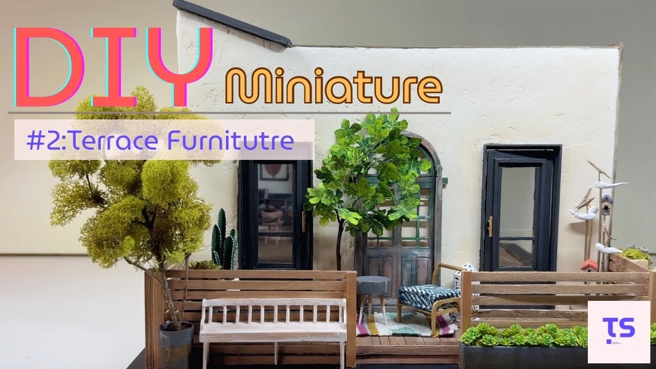 #2 Tiny Terrace: 6 types of miniature furniture for my tiny world(미니어처 테라스 가구)