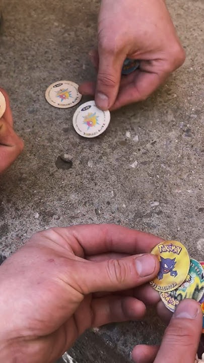 Фишки с покемонами. Помните? После школы собирались и играли, менялись ...