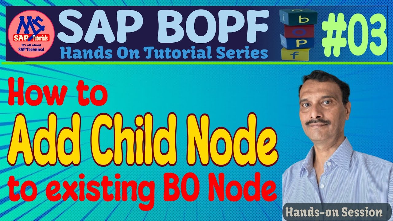 Add Child SubNode to BO Node (BOPF Tutorial - #03) - YouTube