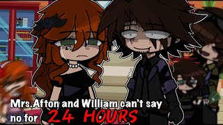 Mrs.Afton And William Cant Say No For 24 Hours || Gacha Club