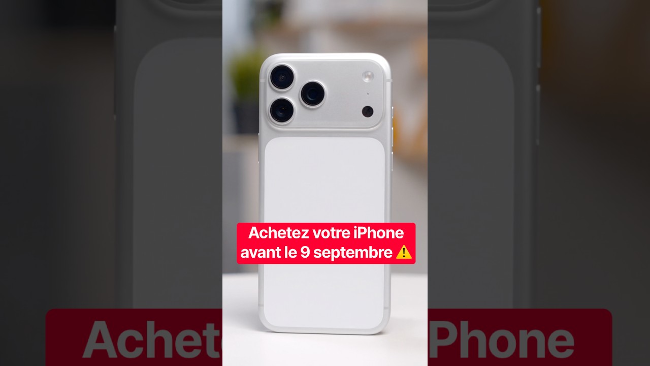 Achetez votre iPhone avant le 9 septembre ⚠️ #apple #iphone #smartphone #iphone18 #tech