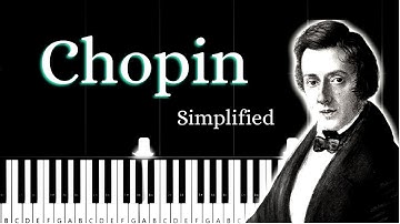 CHOPİN Nocturne No.20 in C Sharp Minor - EASY PİANO TUTORİAL (Slow)