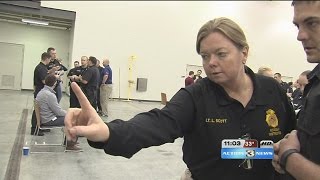 Police recruits get real-life DUI sobriety test experience