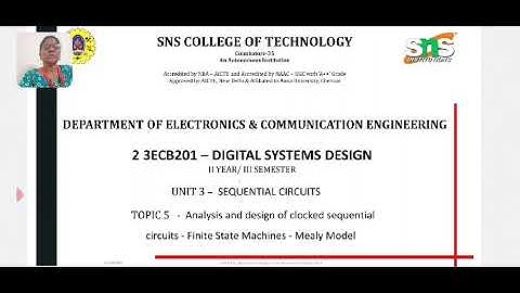 Analysis of clocked sequential circuits - Mealy model