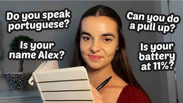 ASMR If You Say YES, You Can Go To Sleep | 200 Super Specific Personal Questions