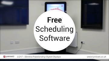 Luminati - Digital Advertising Displays - Slimline Freestanding Digital Advertising Screen Display