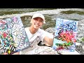 自然の中でお絵描き♪