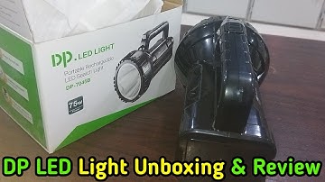 DP LED Light Unboxing And Review | DP 7045B Torch | DP LED Light How to Use
