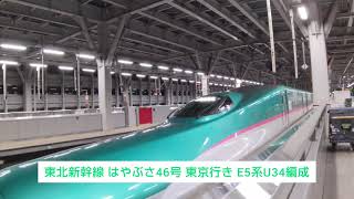東北新幹線 はやぶさ46号 東京行き E5系U34編成 2023.09.09