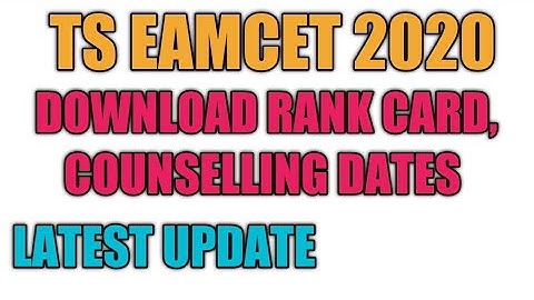 TS Eamcet Results Date 2020|Ts Eamcet counselling Dates|Eamcet 2020 |