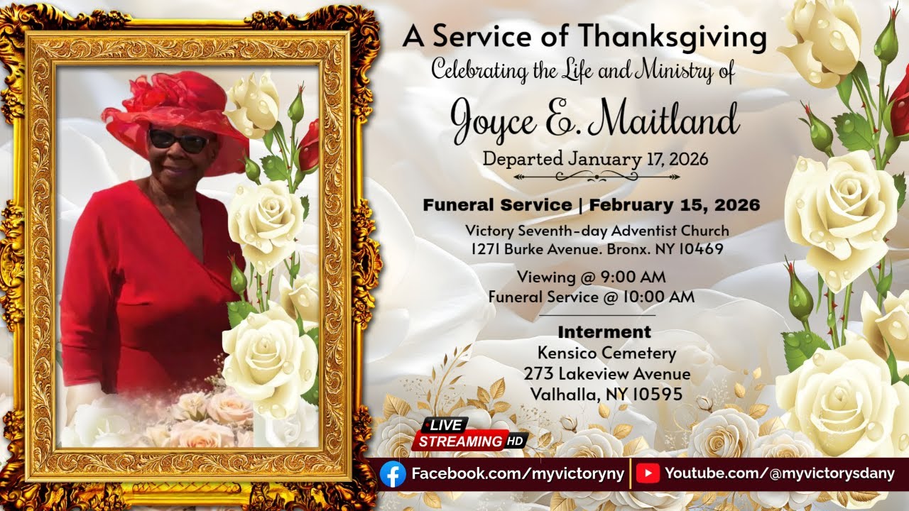SERVICE OF THANKSGIVING | JOYCE E. MAITLAND | FEBRUARY 15, 2025