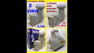 Showmax Full Hd 3D 4K Uni̇versal Bağimsiz Çi̇ft 2 Lnb İki̇li̇ Çikiş Lnb Lenebe Elenbi̇