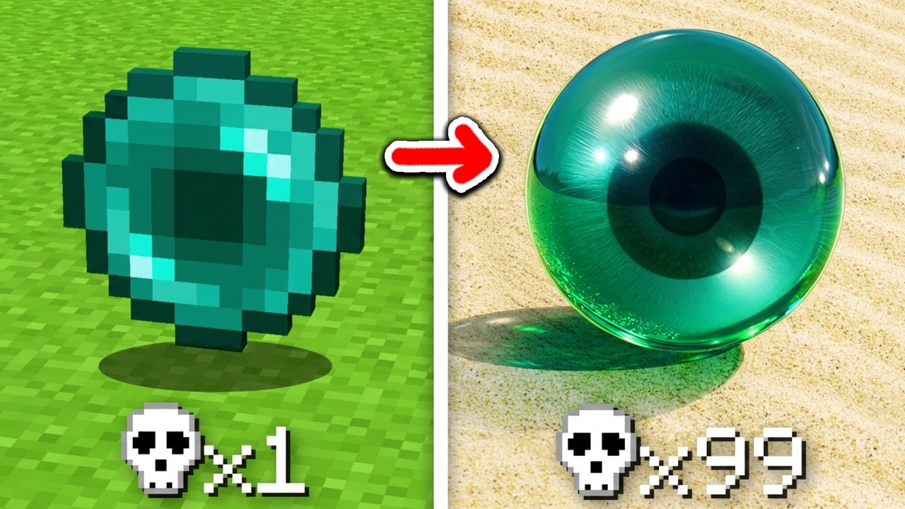 Minecraft mais Chaque MORT = Réalisme (trop stylé)
